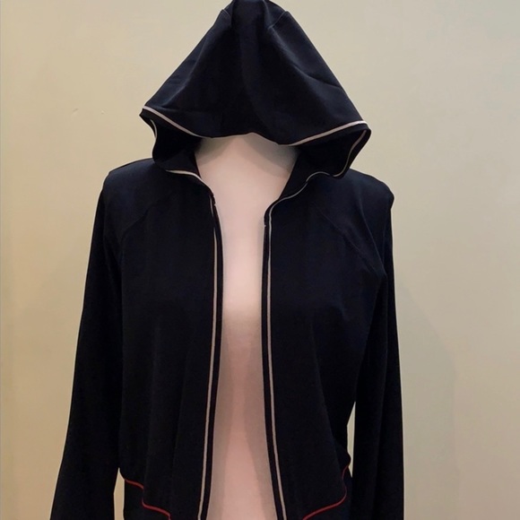 Auth prada windbreaker lightweight hooded jacket - Picture 1 of 8